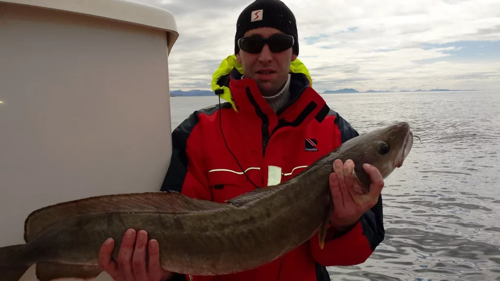 Unsere glücklichen Angler zum Ferienhaus Ferienwohnung Laksen