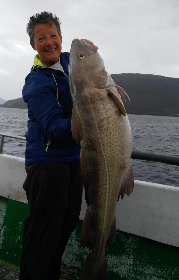 Unsere glücklichen Angler zum Ferienhaus Solvag Apartment