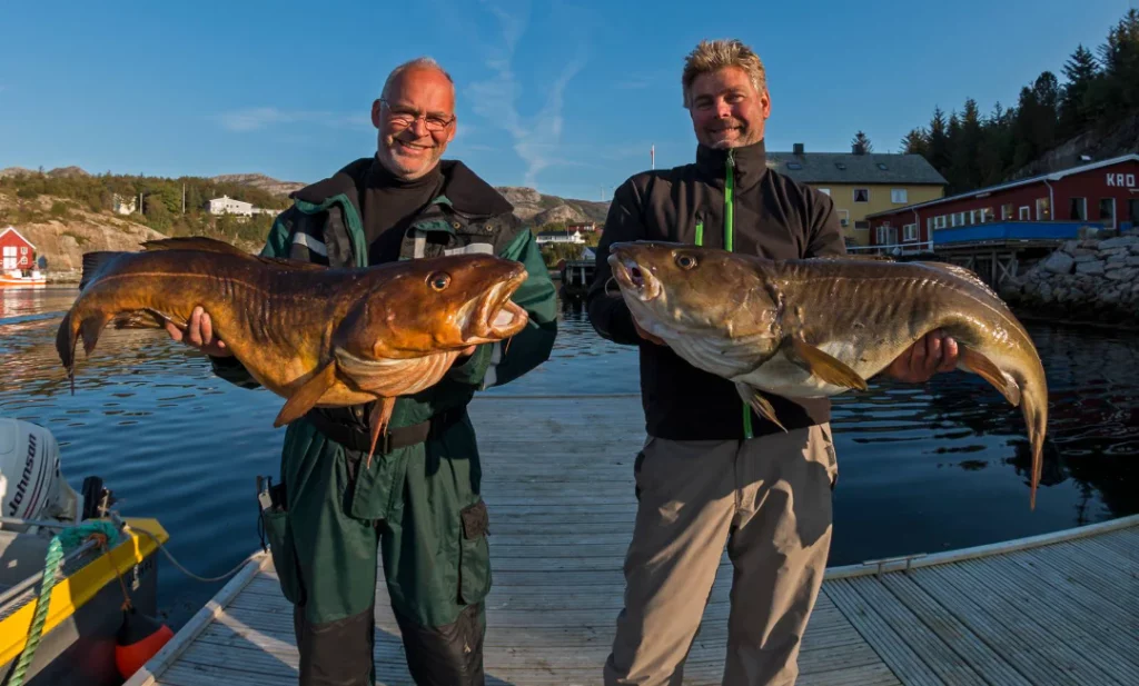 Unsere glücklichen Angler zum Ferienhaus Große Weiße Robuer