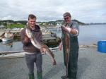 Unsere glücklichen Angler zum Ferienhaus Ferienhaus Eidsvik