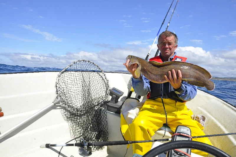 Unsere glücklichen Angler zum Ferienhaus Sotra Rorbusenter Appartement 2