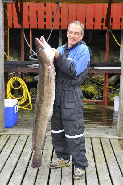 Unsere glücklichen Angler zum Ferienhaus Sotra Rorbusenter Appartement 2
