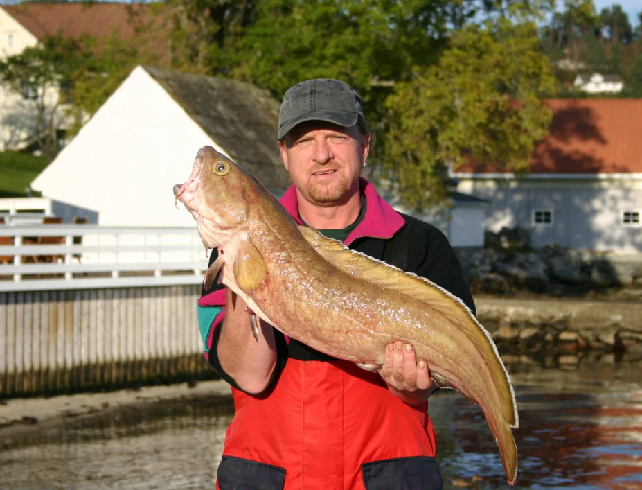 Unsere glücklichen Angler zum Ferienhaus Ferienhaus Eidsvik