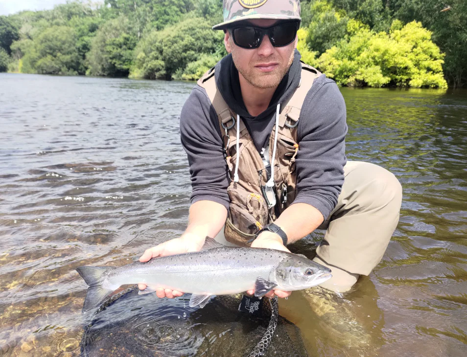 Unsere glücklichen Angler zum Ferienhaus Pike Fishing Lodge 4 Personen